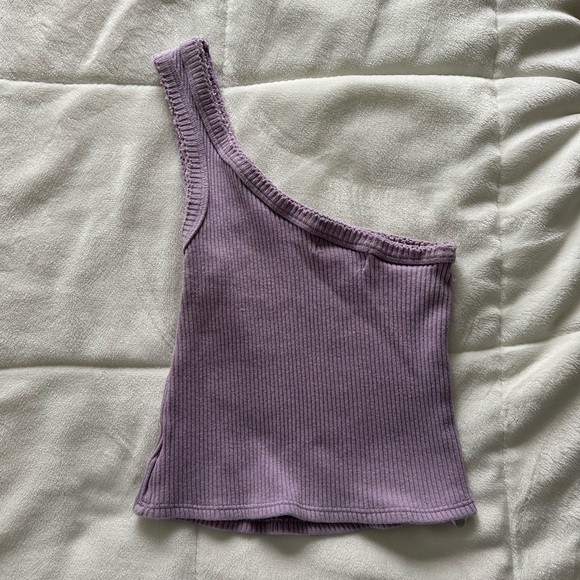 Urban Outfitters Ribbed One Shoulder Tank - Picture 2 of 4